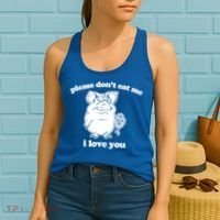 Funny Vegan Gift: Please Dont Eat Me (I Love You) Funny Gift Women's Tank Top thumb 2