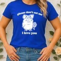Funny Vegan Gift: Please Dont Eat Me (I Love You) Funny Gift Women's T-Shirt thumb 2