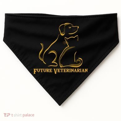 Future Veterinarian Gift Fun Vet Student Gift USA-Made Doggie Bandana