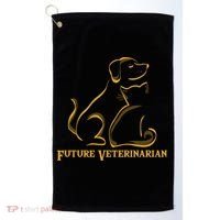 Future Veterinarian Gift Fun Vet Student Gift Golf Towel thumb 0