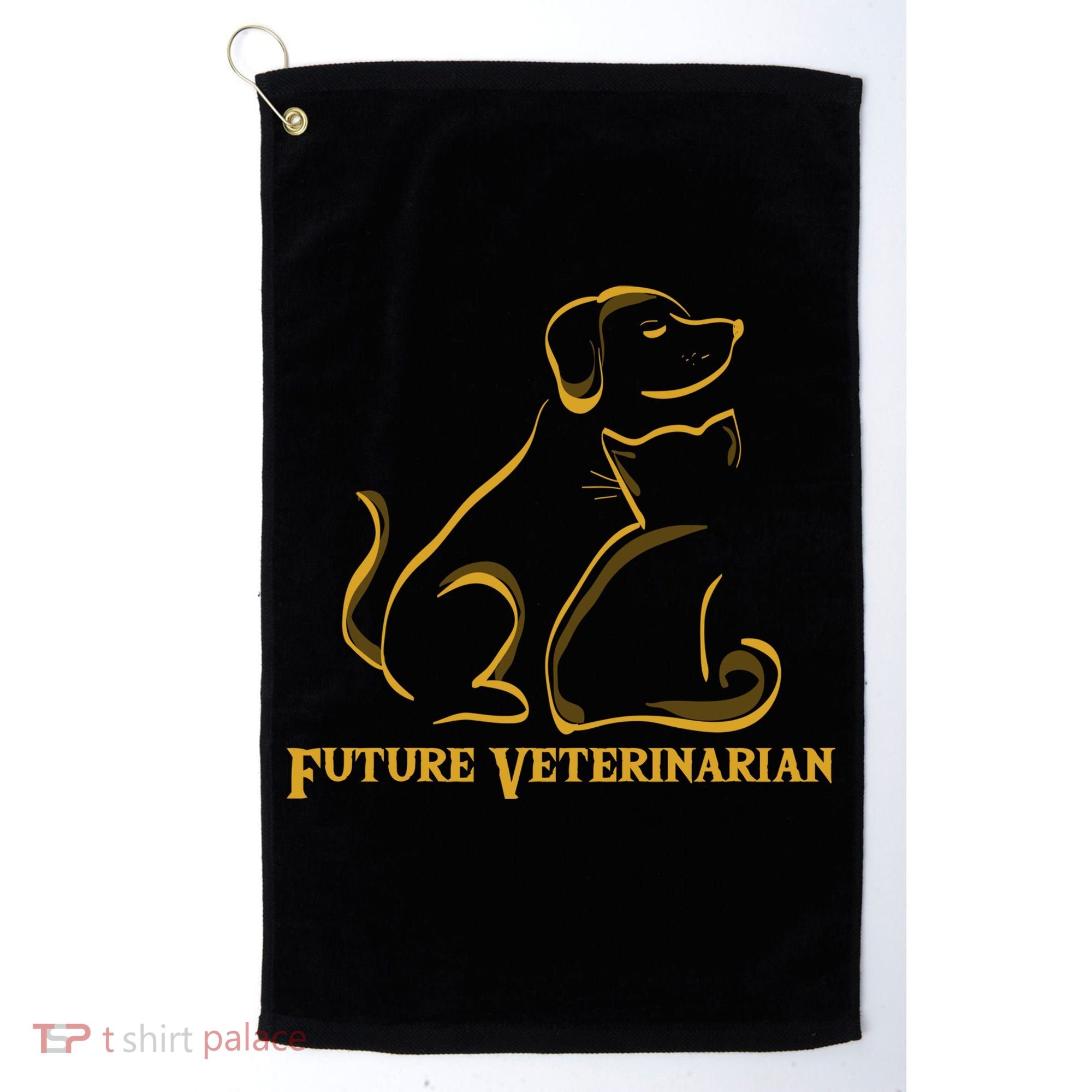 Future Veterinarian Gift Fun Vet Student Gift Golf Towel