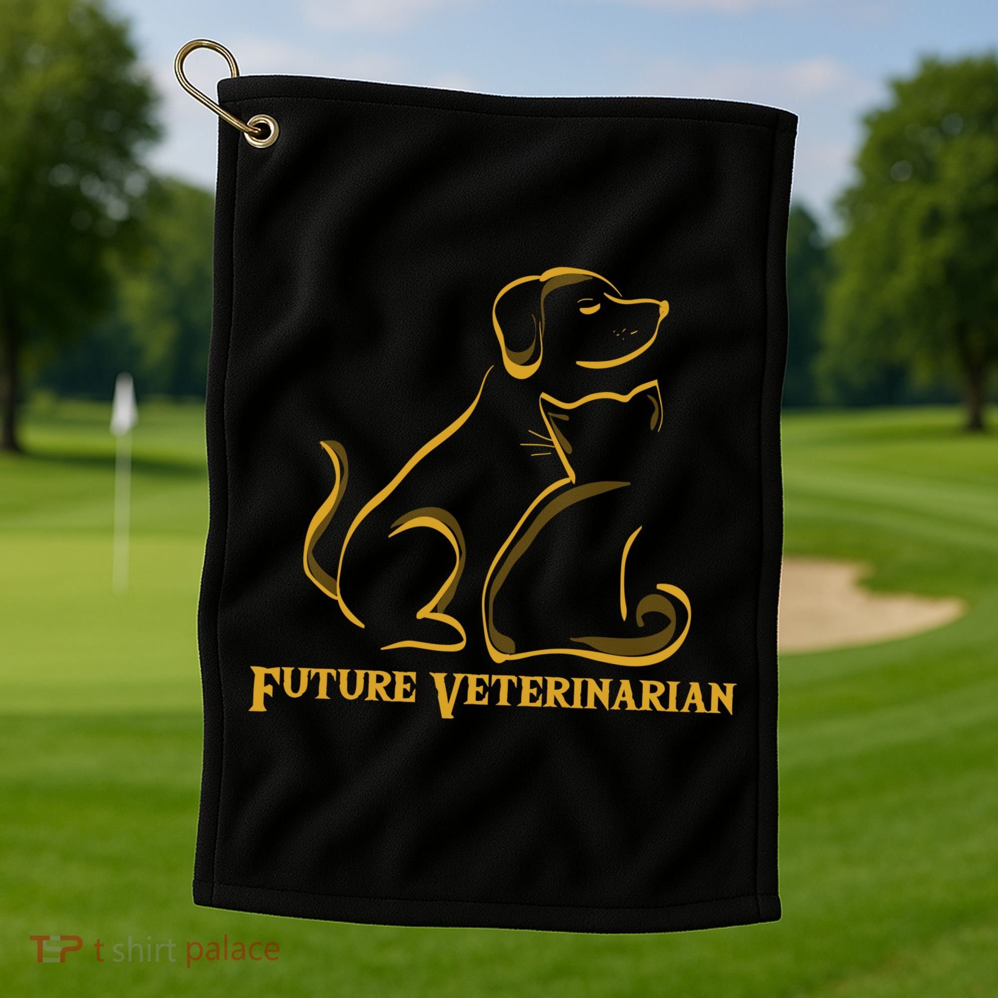 Future Veterinarian Gift Fun Vet Student Gift Golf Towel
