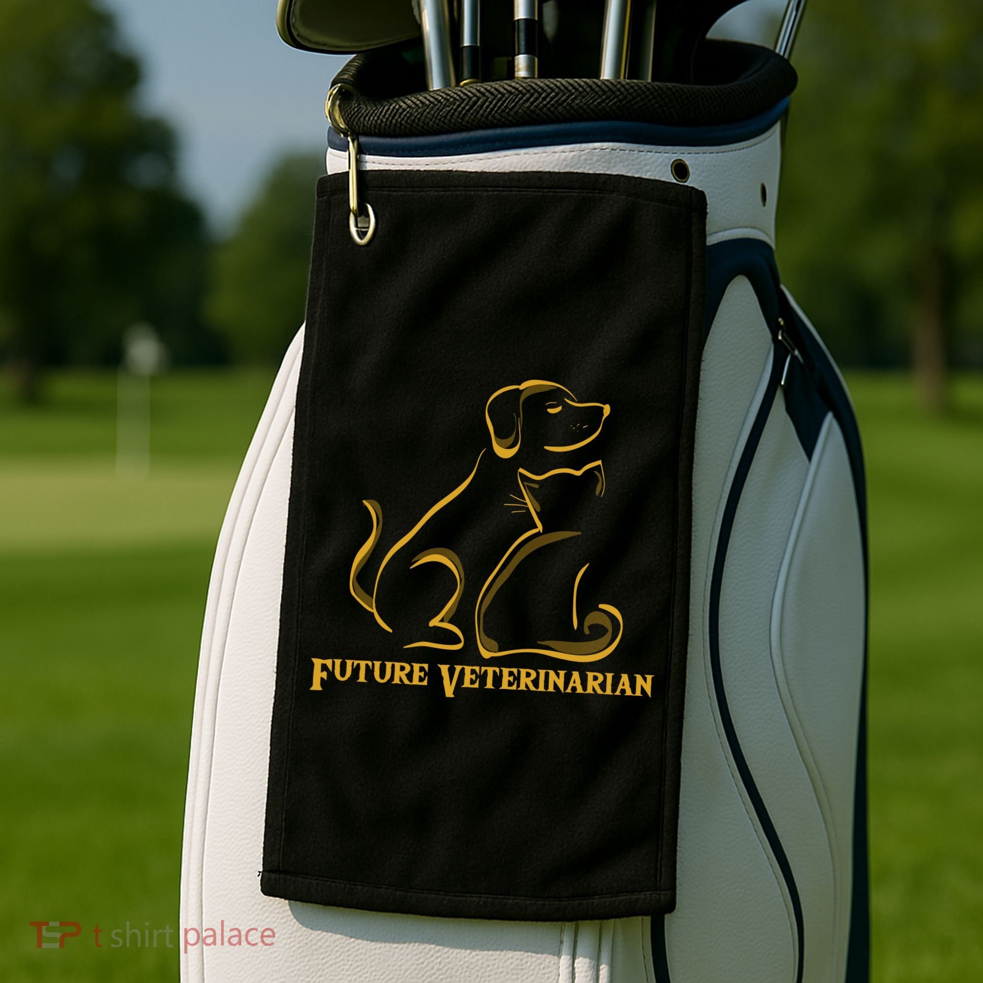 Future Veterinarian Gift Fun Vet Student Gift Golf Towel