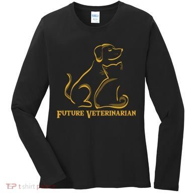 Future Veterinarian Gift Fun Vet Student Gift Women's Long Sleeve Shirt