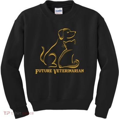Future Veterinarian Gift Fun Vet Student Gift Kids Sweatshirt