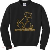 Future Veterinarian Gift Fun Vet Student Gift Kids Sweatshirt thumb 0