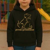 Future Veterinarian Gift Fun Vet Student Gift Kids Hoodie thumb 3