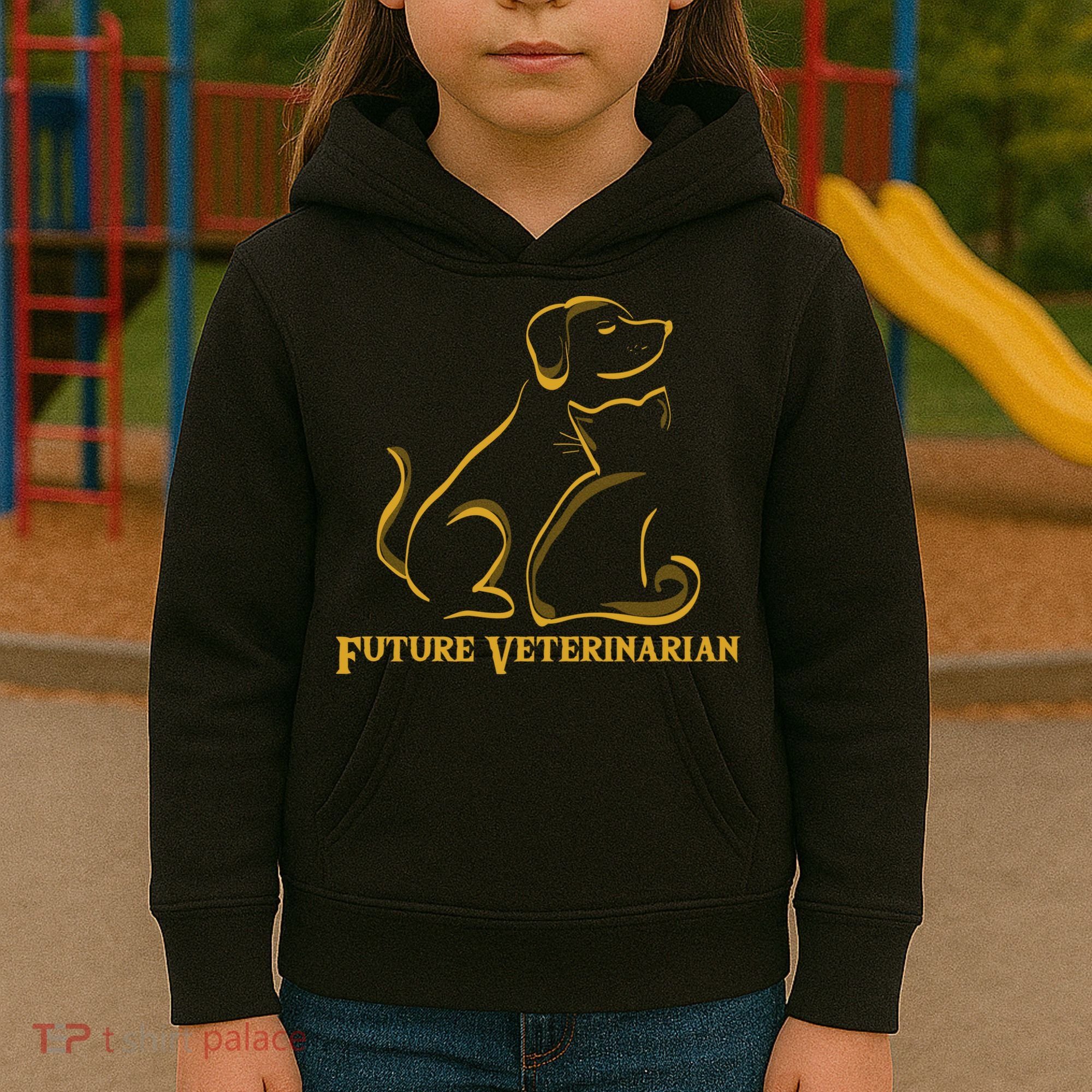 Future Veterinarian Gift Fun Vet Student Gift Kids Hoodie