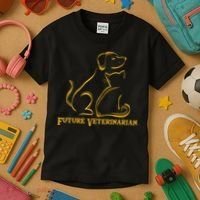 Future Veterinarian Gift Fun Vet Student Gift Kids T-Shirt thumb 3