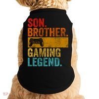Funny Video Gamer Son Brother Gaming Legend Doggie Tank thumb 0