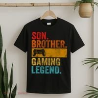 Funny Video Gamer Son Brother Gaming Legend T-Shirt thumb 2