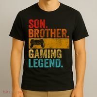 Funny Video Gamer Son Brother Gaming Legend T-Shirt thumb 3