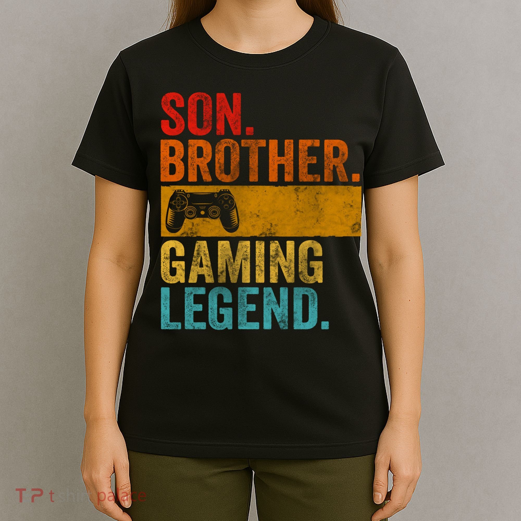 Funny Video Gamer Son Brother Gaming Legend T-Shirt