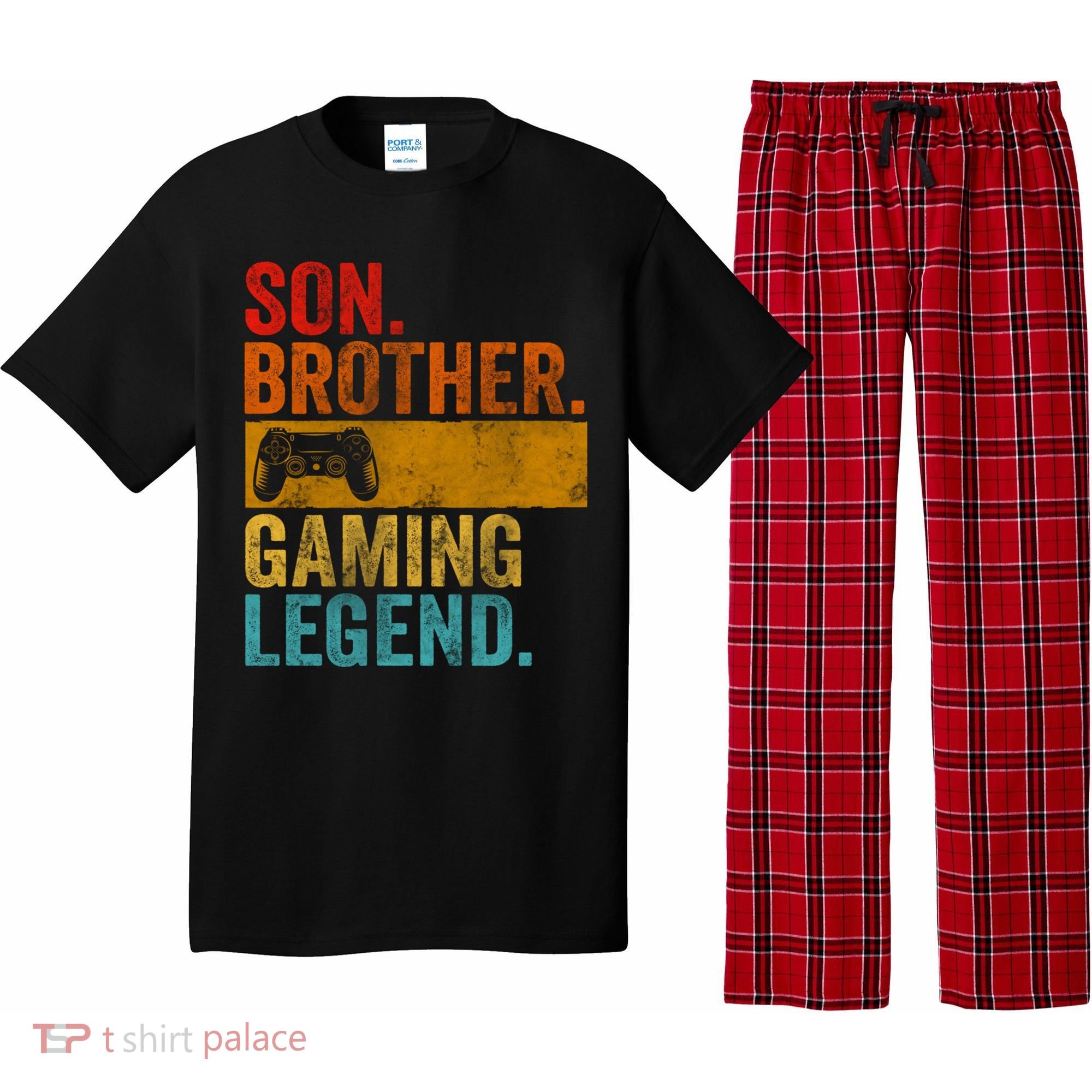 Funny Video Gamer Son Brother Gaming Legend Pajama Set