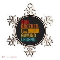 Funny Video Gamer Son Brother Gaming Legend Ornament thumb 0