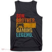 Funny Video Gamer Son Brother Gaming Legend Tank Top thumb 0