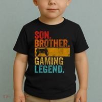 Funny Video Gamer Son Brother Gaming Legend Toddler T-Shirt thumb 2