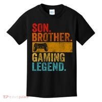 Funny Video Gamer Son Brother Gaming Legend Kids T-Shirt thumb 0