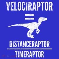 Funny Velociraptor Gift With Science Pun Dad Joke Physics Long Sleeve Shirt thumb 2