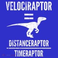 Funny Velociraptor Gift With Science Pun Dad Joke Physics Women's T-Shirt thumb 6