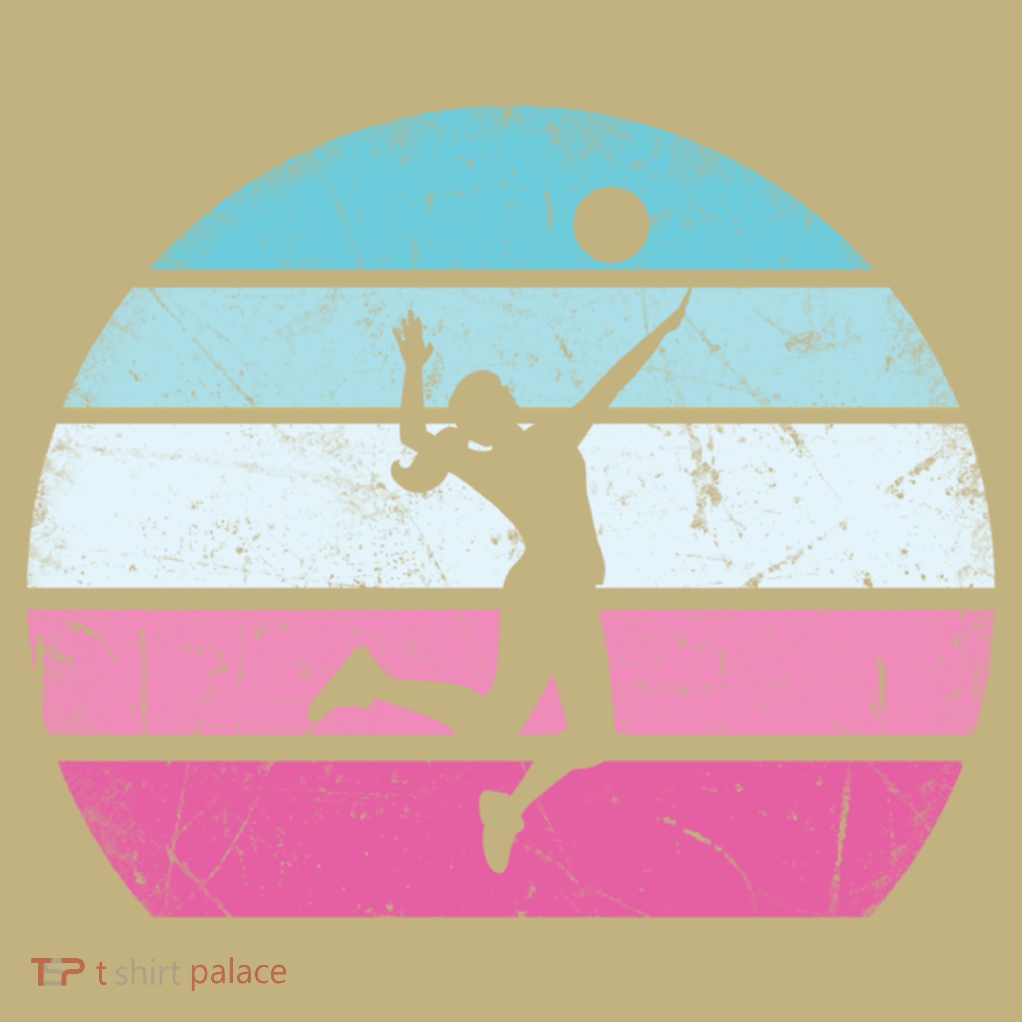 Funny Volleyball Girl Retro Vintage Meaningful Gift T-Shirt