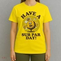 Funny Vintage Golfing Have A Sub Par Day T-Shirt thumb 4