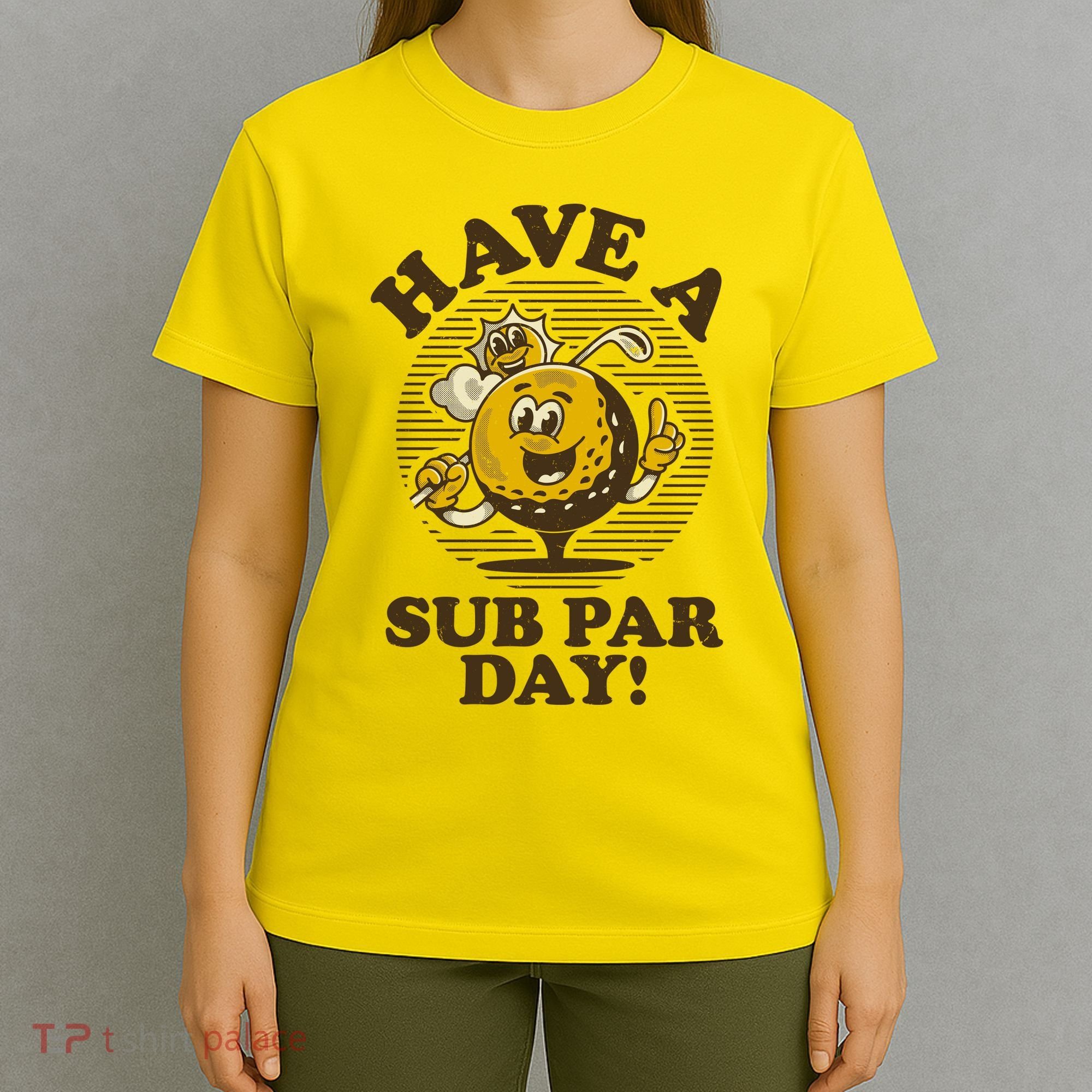 Funny Vintage Golfing Have A Sub Par Day T-Shirt