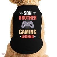 Funny Video Gamer Son Brother Gaming Legend Doggie Tank thumb 0