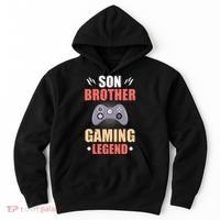 Funny Video Gamer Son Brother Gaming Legend Hoodie thumb 0