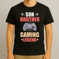 Funny Video Gamer Son Brother Gaming Legend T-Shirt thumb 3