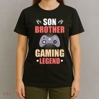 Funny Video Gamer Son Brother Gaming Legend T-Shirt thumb 4