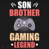 Funny Video Gamer Son Brother Gaming Legend Bucket Hat thumb 4