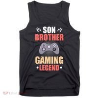 Funny Video Gamer Son Brother Gaming Legend Tank Top thumb 0