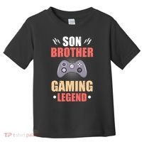 Funny Video Gamer Son Brother Gaming Legend Toddler T-Shirt thumb 0