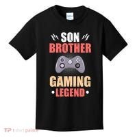 Funny Video Gamer Son Brother Gaming Legend Kids T-Shirt thumb 0