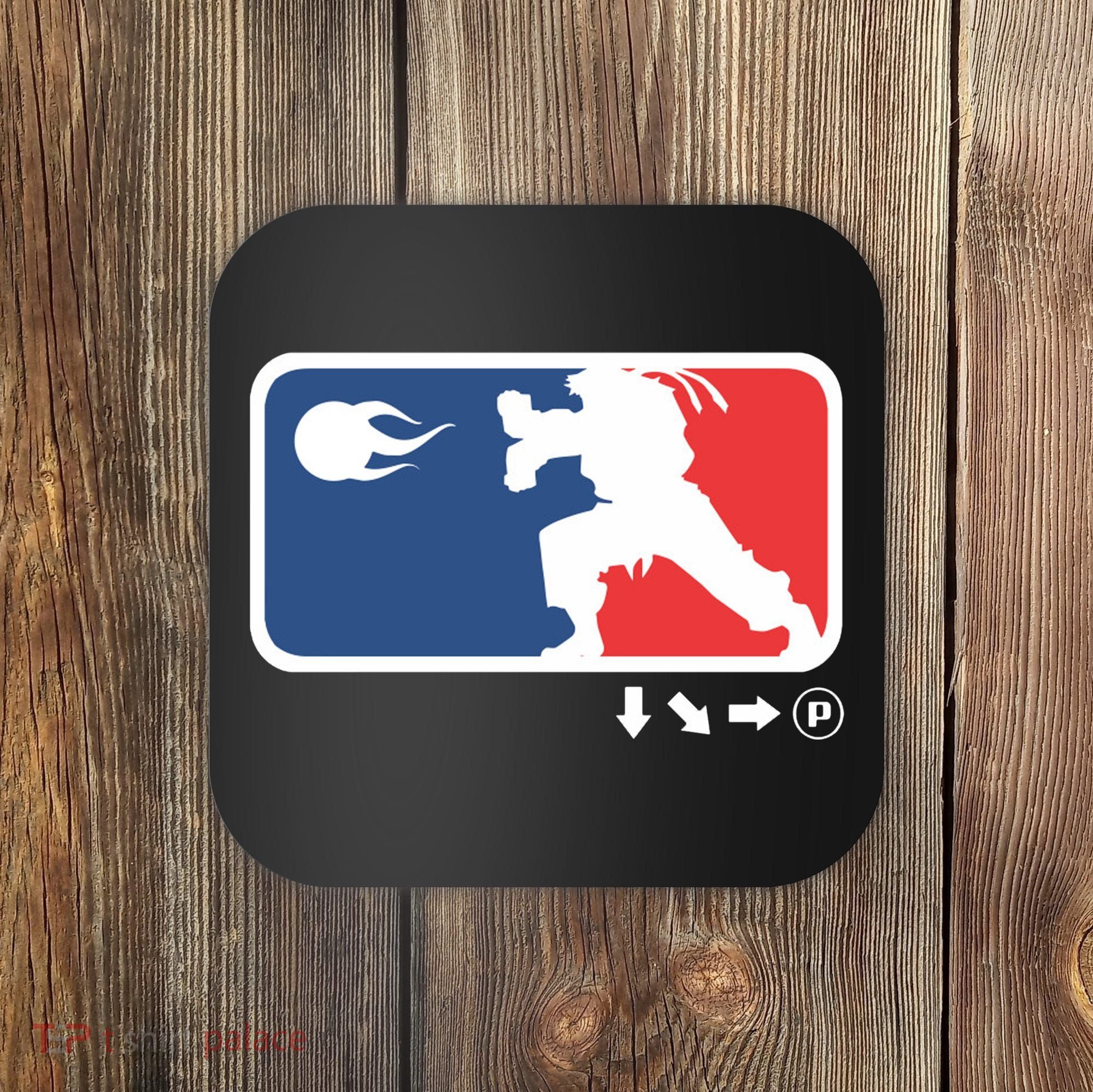 Fighters Video Game League Player Logo Coaster