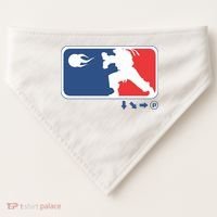 Fighters Video Game League Player Logo USA-Made Doggie Bandana thumb 0