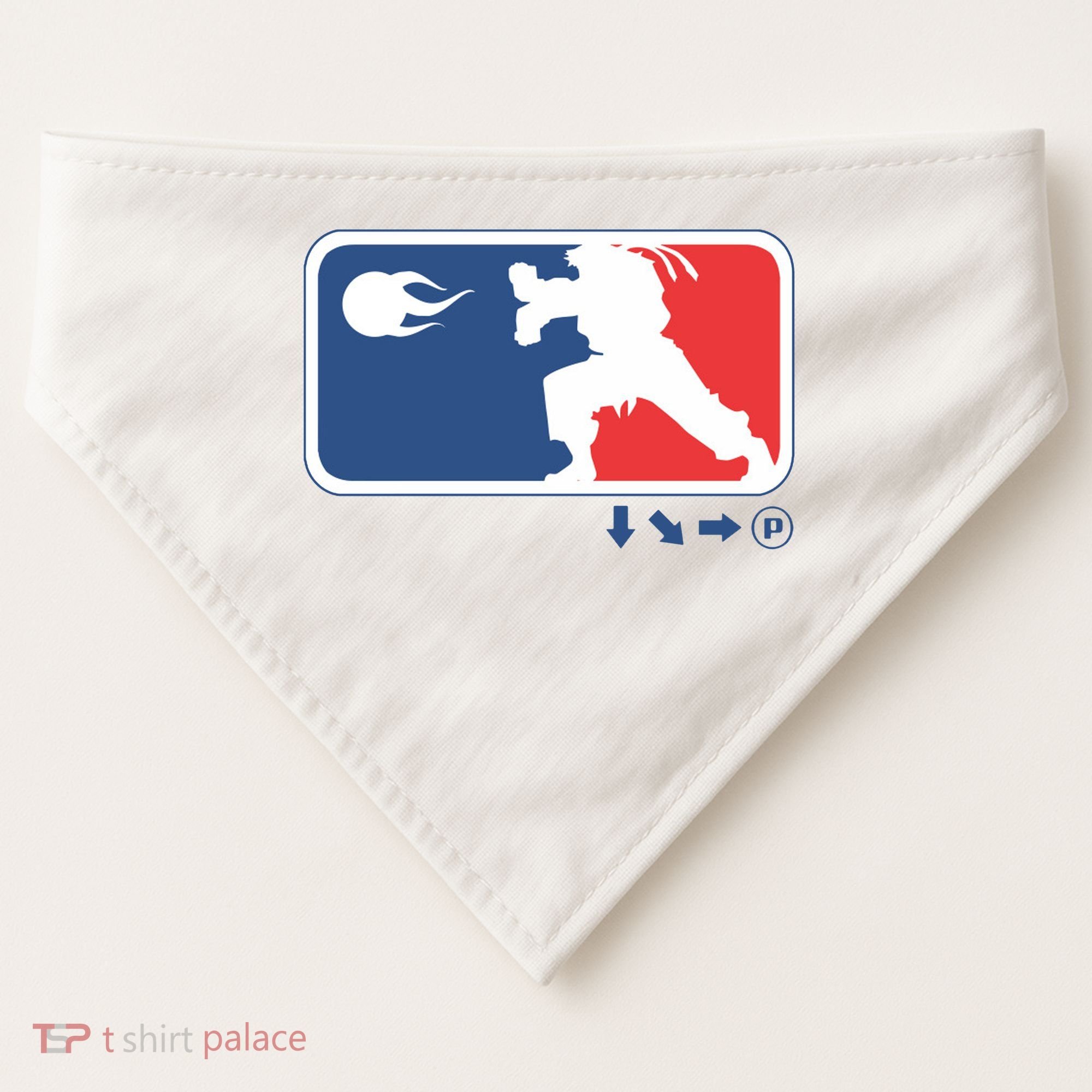 Fighters Video Game League Player Logo USA-Made Doggie Bandana