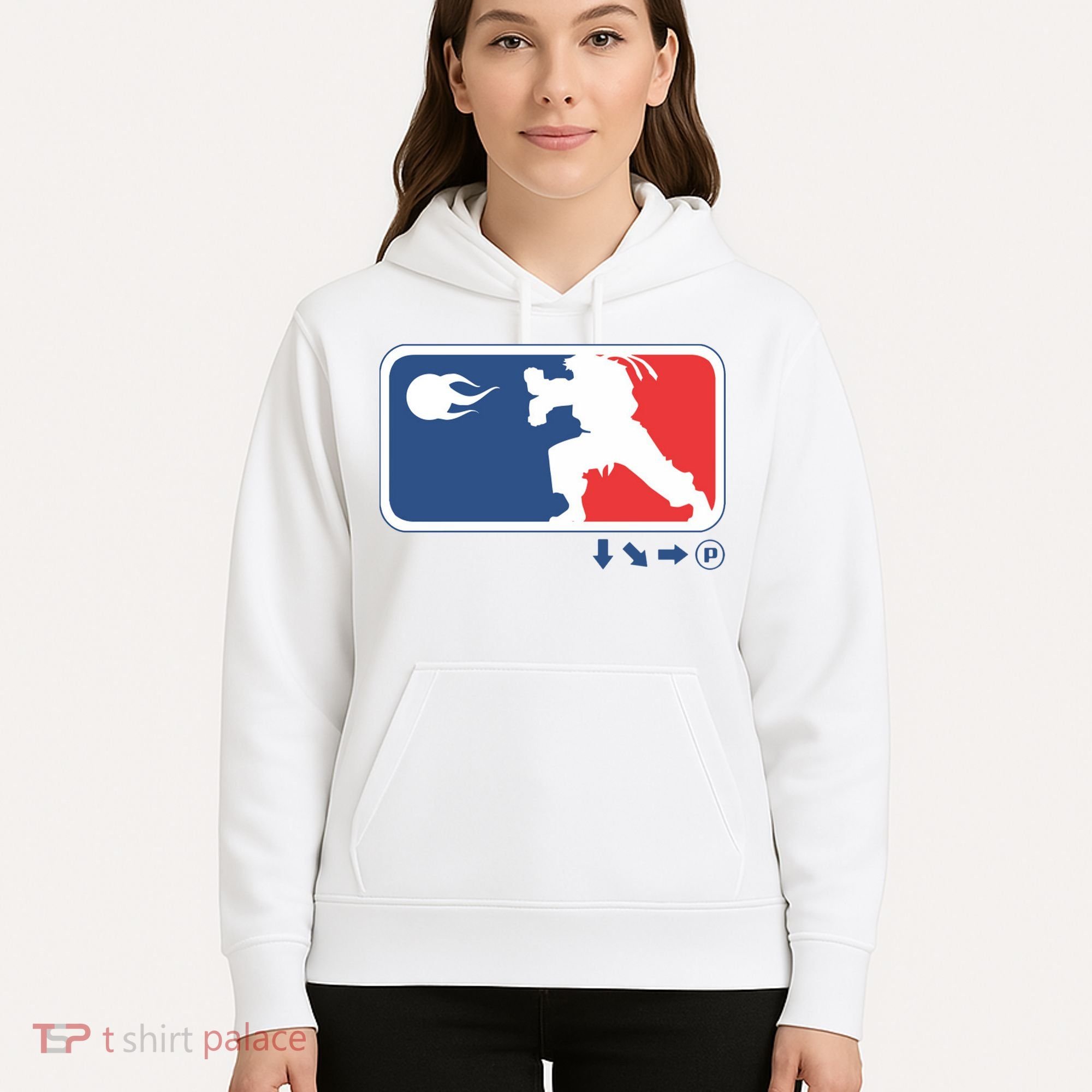 Fighters Video Game League Player Logo Hoodie
