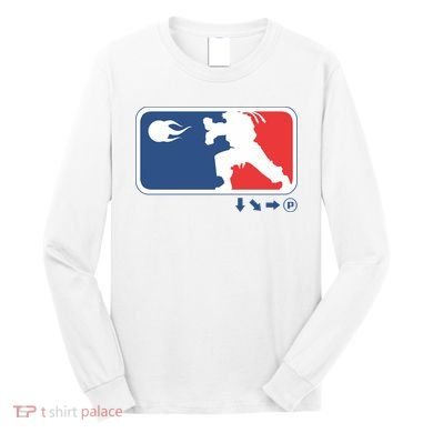 Fighters Video Game League Player Logo Long Sleeve Shirt