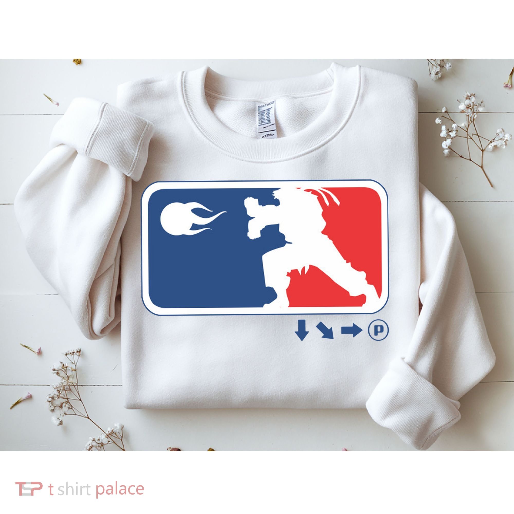 Fighters Video Game League Player Logo Sweatshirt