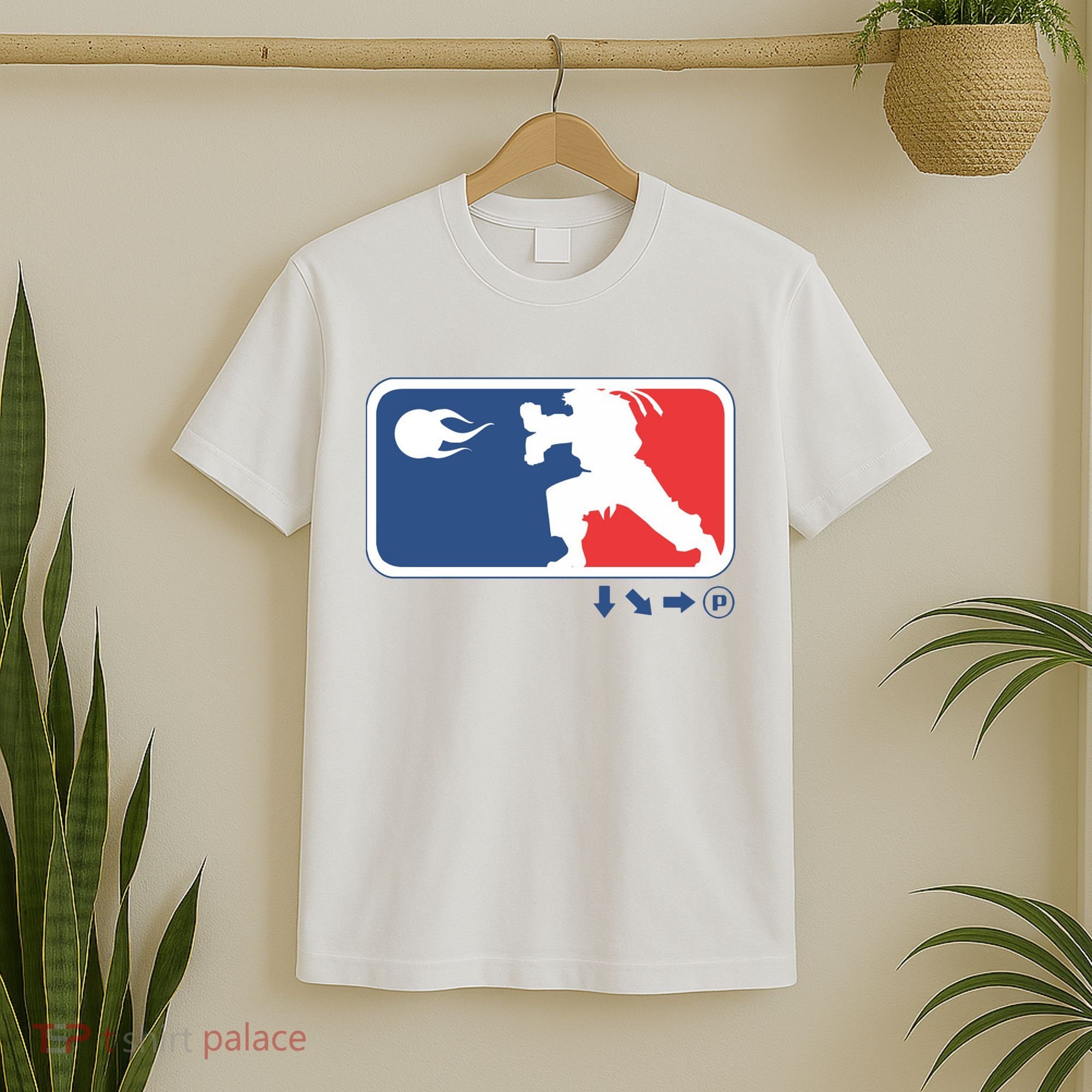 Fighters Video Game League Player Logo T-Shirt