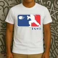 Fighters Video Game League Player Logo T-Shirt thumb 3