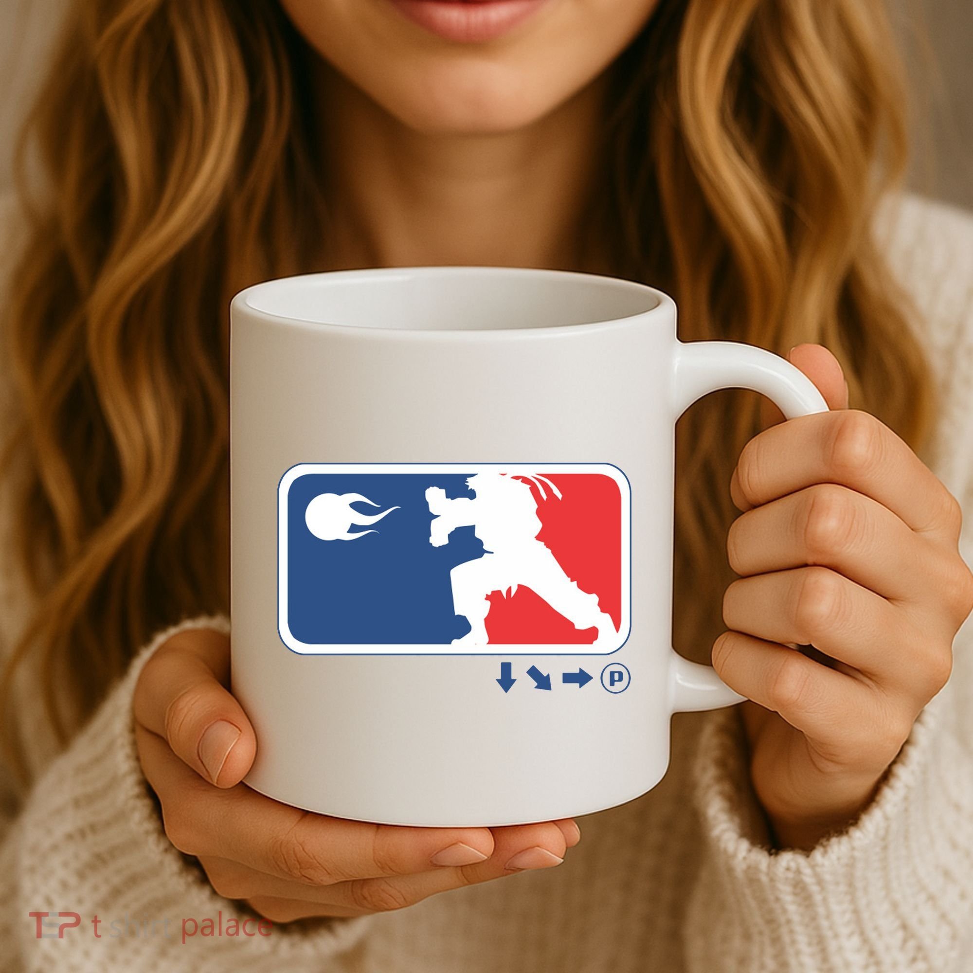 Fighters Video Game League Player Logo Coffee Mug