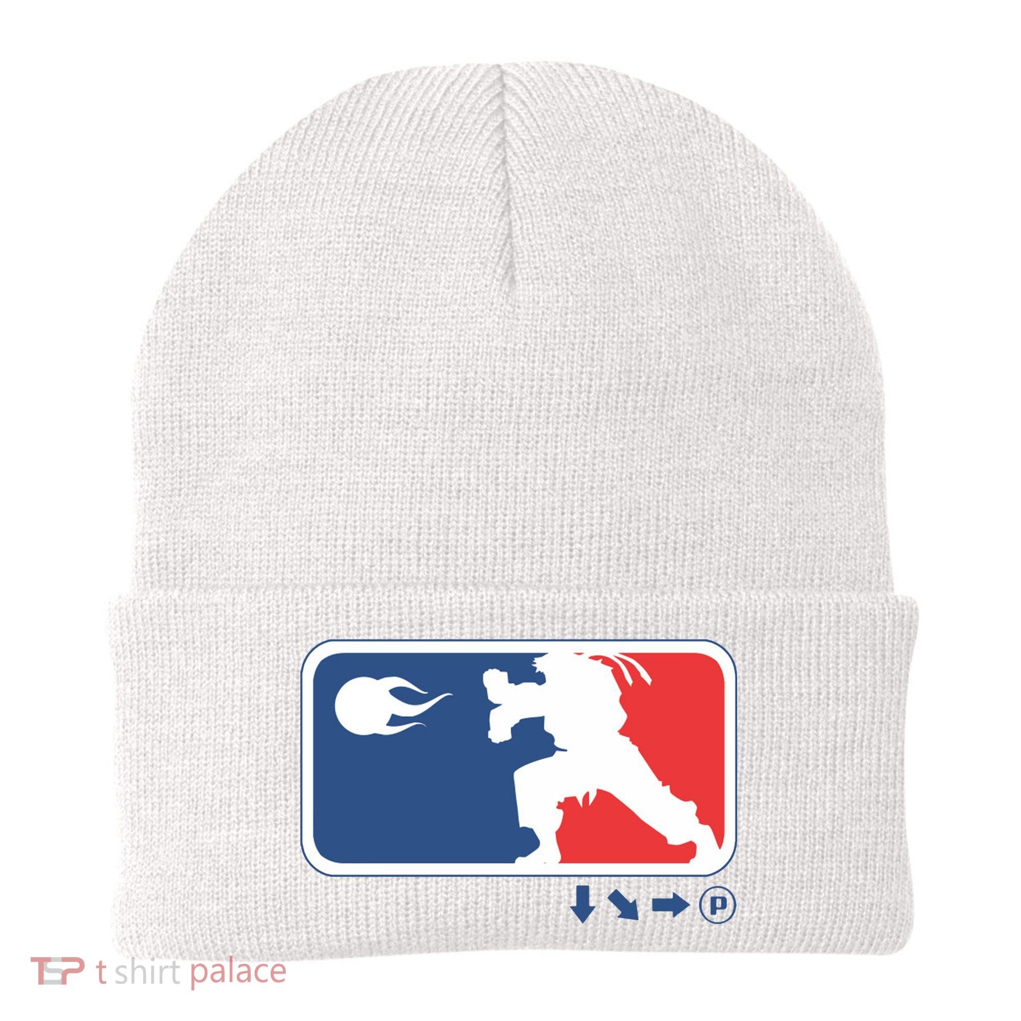 Fighters Video Game League Player Logo Beanie