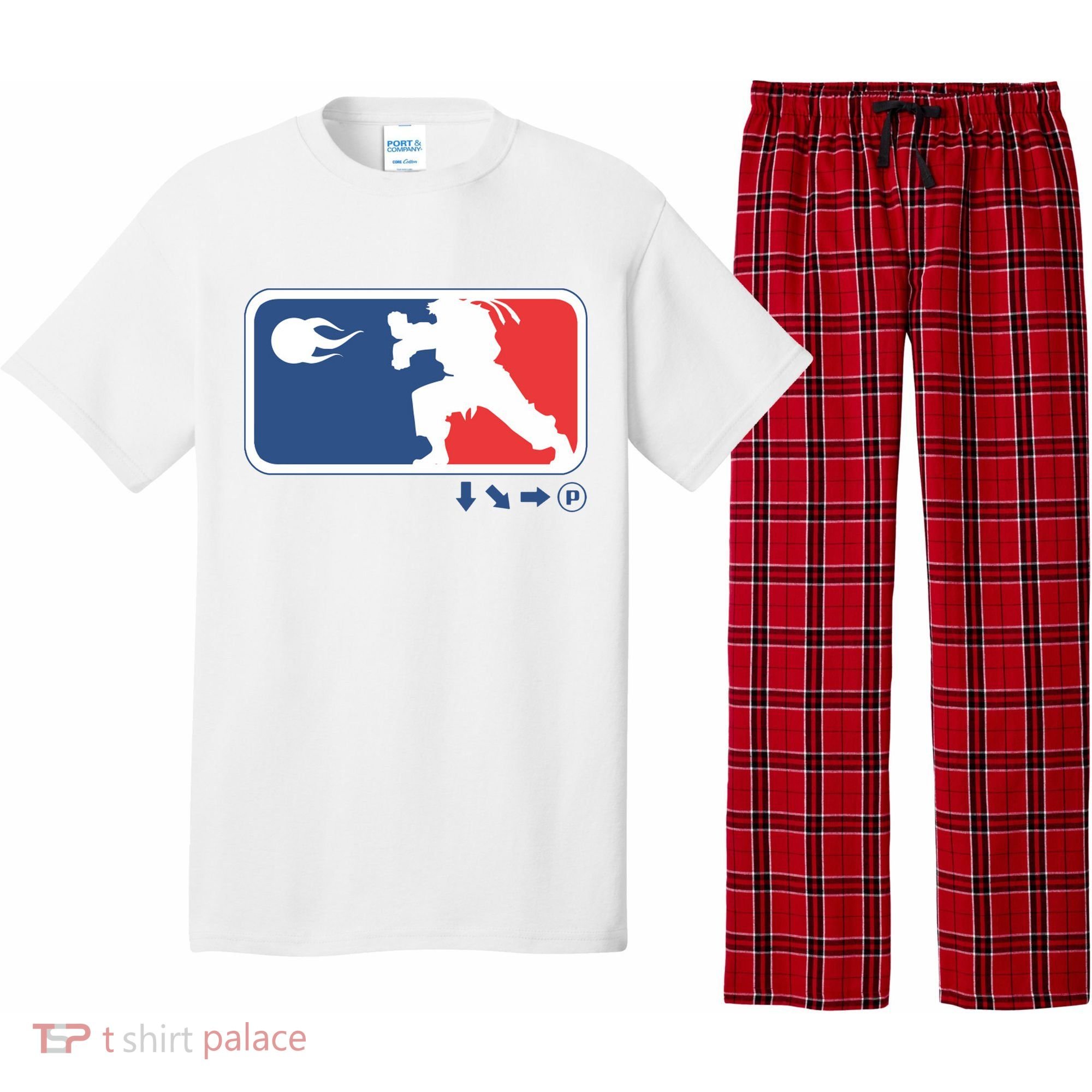 Fighters Video Game League Player Logo Pajama Set