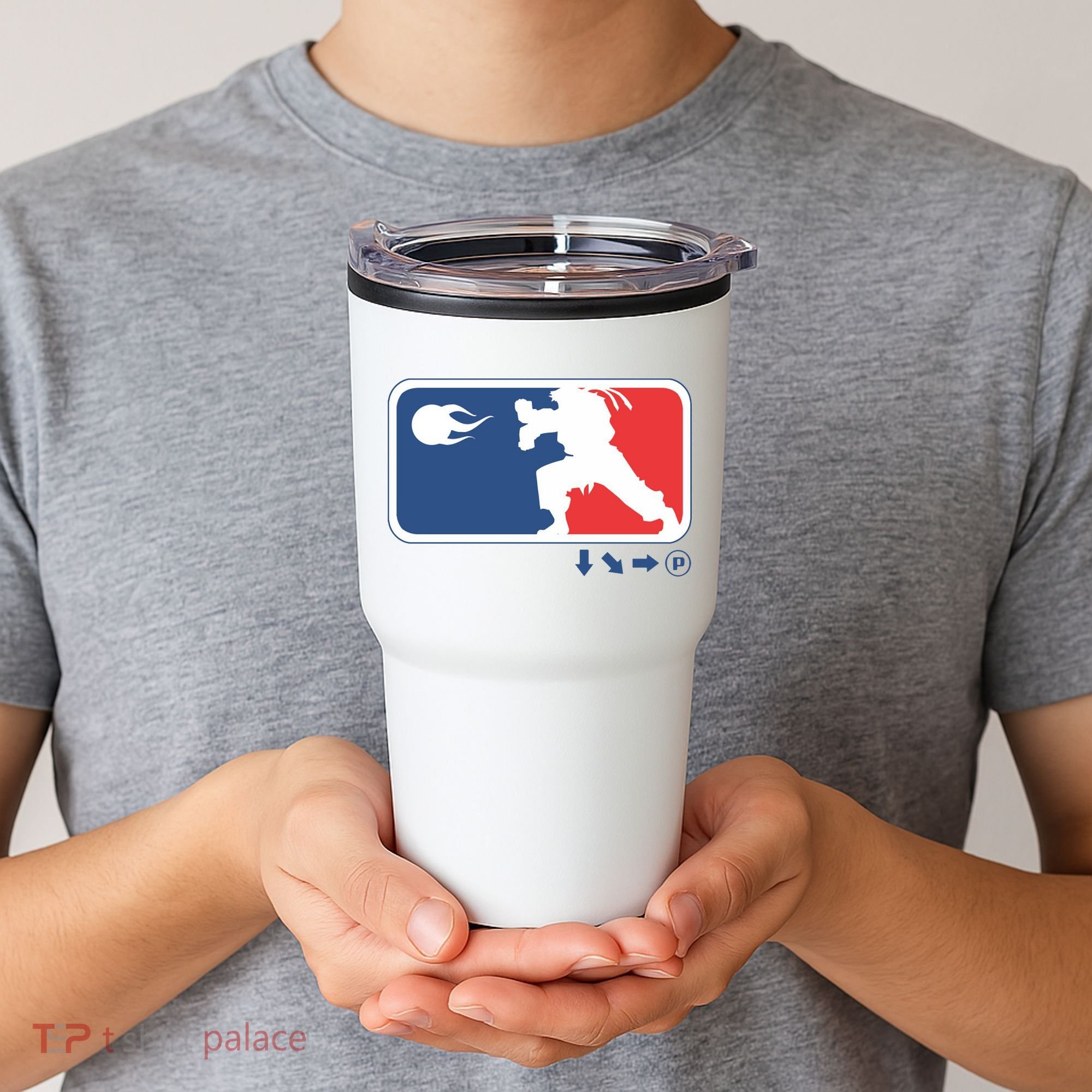 Fighters Video Game League Player Logo Tumbler