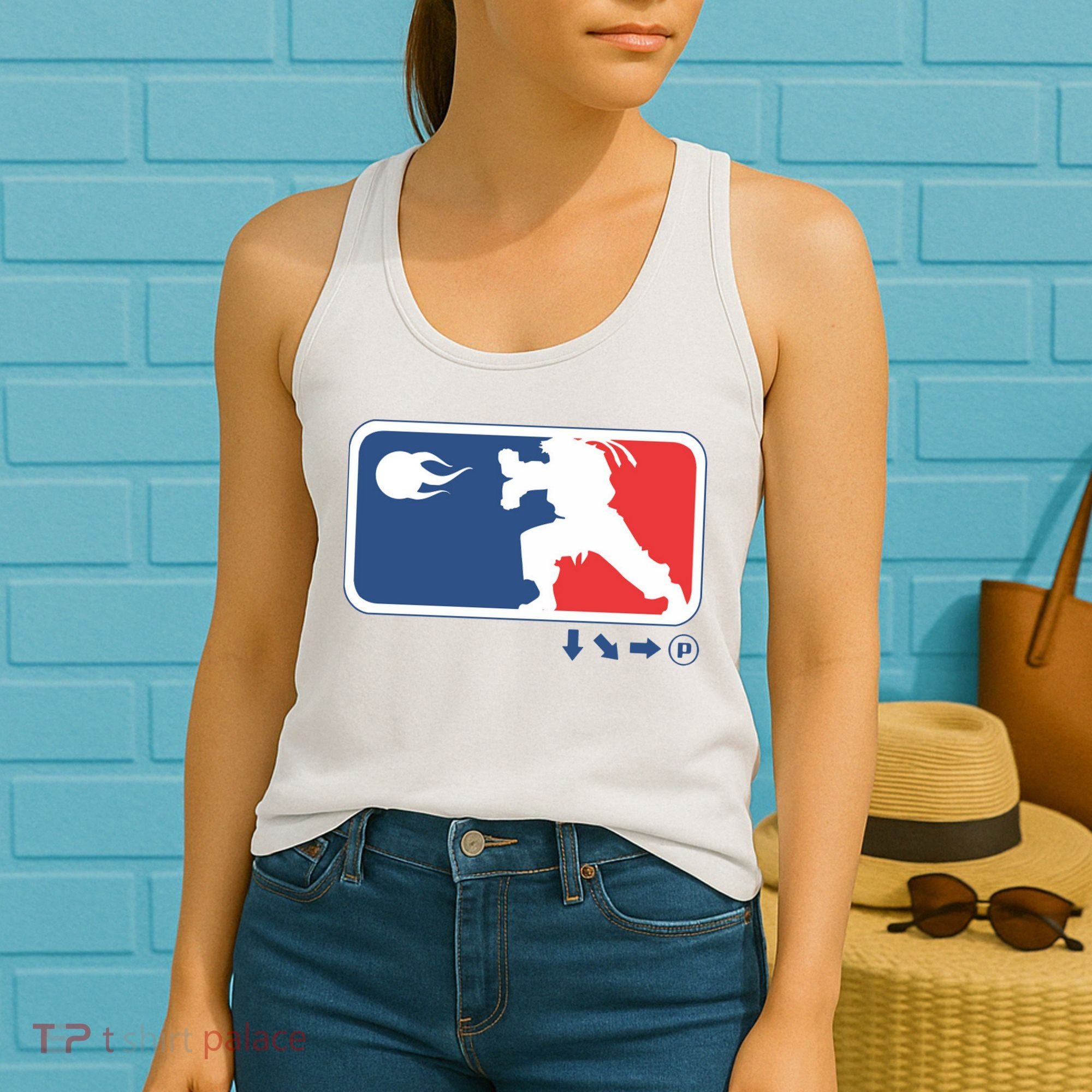 Fighters Video Game League Player Logo Women's Tank Top