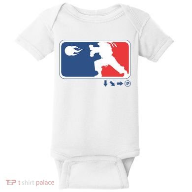 Fighters Video Game League Player Logo Baby Bodysuit