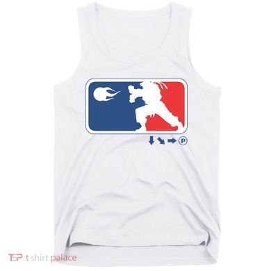 Fighters Video Game League Player Logo Tank Top